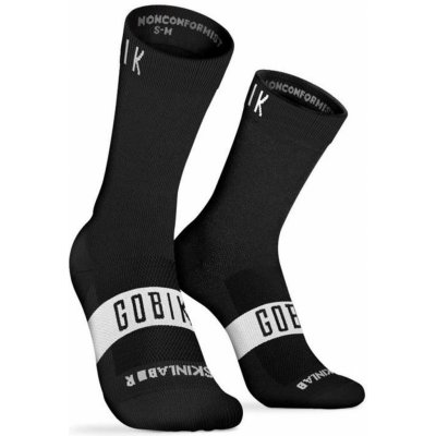 Gobik Cyklistické ponožky klasické PURE bílá/černá – Zboží Mobilmania