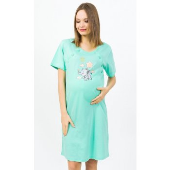 Vienetta Secret slůně dámská noční košile mateřská zelená