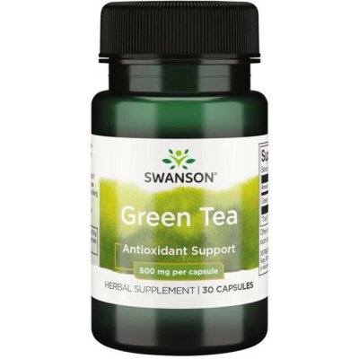 Swanson Green Tea 500 mg 30 kapslí – Hledejceny.cz