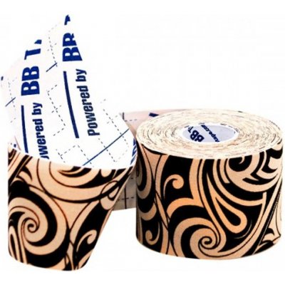 BB Tape Kineziologické tejpy Design Tattoo hnědá 5 cm x 5 m – Zboží Dáma