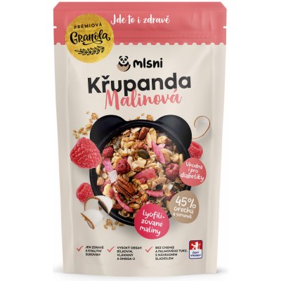 Mlsni Prémiová granola Malinová DIA 400 g – Zboží Mobilmania