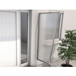 Gutta Guttavordach boční stěna B2 PC 175 x 60 cm stříbrná / čirá – Zbozi.Blesk.cz