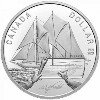 Royal Canadian Mint 100 let stříbrného dolaru Bluenose 23,17 g