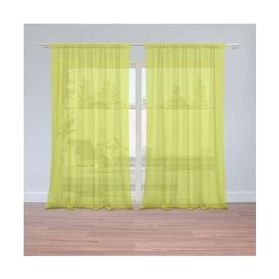 Sablio Záclony Citrónová: 2ks 150x250cm – Hledejceny.cz