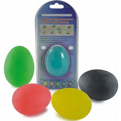 EGG Posilovač rukou gelové vajíčko 6 cm Extra měkká - žlutá – Sleviste.cz
