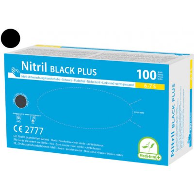 Medi-Inn Black Plus Nitrilové černé 100 ks – HobbyKompas.cz