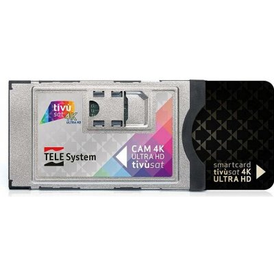 TiVusat Telesystem SmarCam 4K ULTRA HD CI včetně černé čipové karty – Zboží Mobilmania