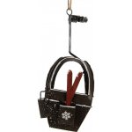 Clayre & Eef Vánoční ozdoba retro kabinka lanovky s lyžemi - 7*7*17 cm – Hledejceny.cz