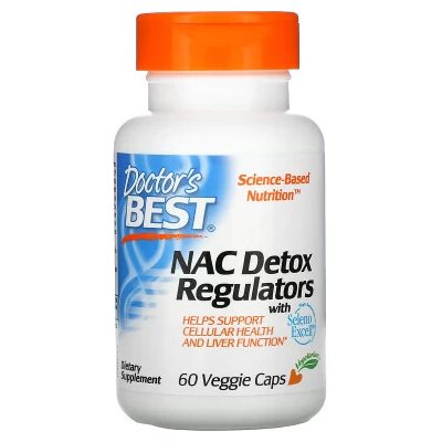Doctor's Best NAC Detox Regulators 180 kapslí – Hledejceny.cz