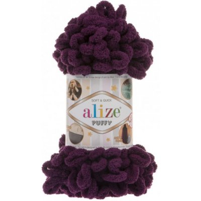 Alize Puffy 111 - tmavě fialová – Zboží Mobilmania