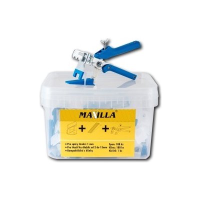 Sada Maxilla Expert classic 100 klínů + 100 spon (1,5 mm) + kleště – Sleviste.cz