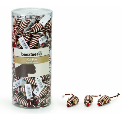 Beeztees Hračka pro kočky látková myš 4cm – Zboží Mobilmania