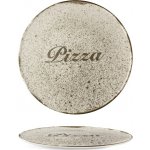 G. Benedikt Talíř na pizzu BASIC 32 cm, dekor Rustic olive + logo Pizza – Sleviste.cz