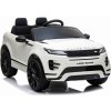 Beneo elektrické autíčko Range Rover Evoque Jednomístné Kožená sedadla MP3 Přehrávač s přípojkou USB / SD Pohon 4x4 Baterie 12V10AH Eva kola Odpružené nápravy Klíčová třípolohové startov bílá