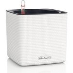 Lechuza Samozavlažovací květináč plastový Cube Color 14x14x14 cm bílý – Zboží Dáma