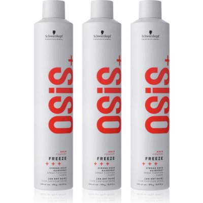 Schwarzkopf Professional Osis+ Schwarzkopf Professional Osis+ Freeze lak na vlasy se silnou fixací 500 ml kosmetická sada – Hledejceny.cz