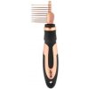 Kartáč na psy Ebi NOIR DEMATTING COMB 9 BLADES SMALL w.THUMB REST ca.17,5 x 5,5 cm