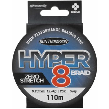 Ron Thompson šňůra Hyper 8-Braid Dark Grey 110m 0,10mm 12lb