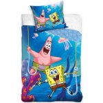 Carbotex bavlna povlečení SpongeBob motiv Na háčiku 100% bavlna Renforcé 70x90 140x200 – Sleviste.cz