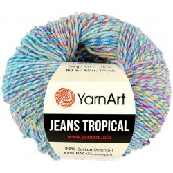 YarnArt Jeans Tropical 618 modrá
