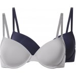 esmara podprsenka, 2 kusy navy modrá / šedá – Zboží Mobilmania