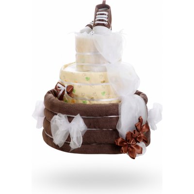 Plenkovky Třípatrový plenkový dort čokoládový speciál – Zboží Mobilmania