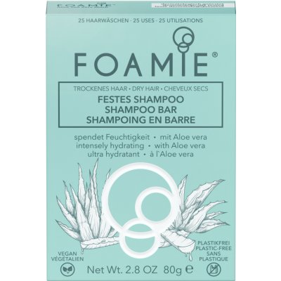 Foamie Aloe You Vera Much organický tuhý šampon pro suché vlasy 80 g – Zbozi.Blesk.cz
