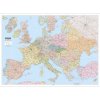 Silniční nástěnná mapa Evropy PF2600 156 x 114 cm - lamino + lišty