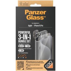 PanzerGlass Bundle 3-in-1 Apple iPhone 15 Pro