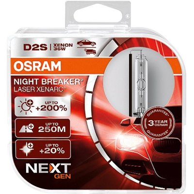 Osram xenonová výbojka D2S XENARC NIGHT BREAKER LASER +200% BOX – Zboží Mobilmania