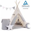 ELIS DESIGN set teepee stan pro děti béžový standard