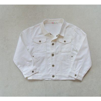 Dívčí riflová bunda bílá Nucleo – Zboží Dáma