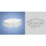 Haco CKH 2x110x55 Koleno vodorovné ploché – Zbozi.Blesk.cz