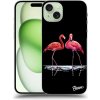 Pouzdro a kryt na mobilní telefon Apple Pouzdro Picasee ULTIMATE CASE MagSafe Apple iPhone 15 Plus - Flamingos couple