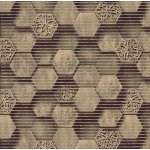Aquamat 4059-2 Hexagon hnědý metráž 65 cm – Sleviste.cz