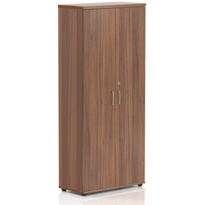 Lenza Vysoká skříň Visio 80 x 38,5 x 183,5 cm, ořech – Hledejceny.cz