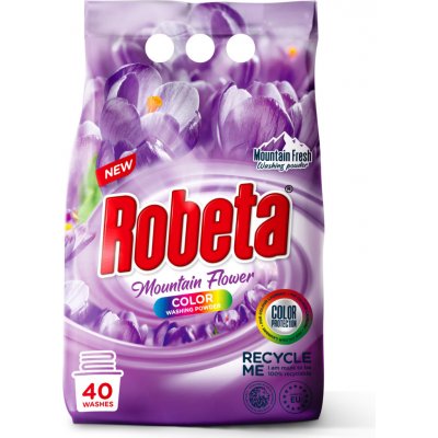 Robeta Mountain Flower prací prášek na barevné prádlo 3 kg 40 PD – Hledejceny.cz