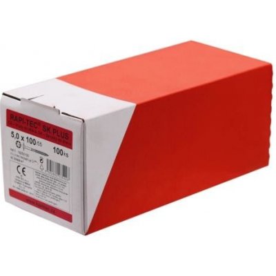 HPM TEC RAPI-TEC SK PLUS 5,0x100/55+R (balení 100 ks) - stavební vruty do dřeva, polozávit, pozink, talířová hlava, TORX T25 – Hledejceny.cz