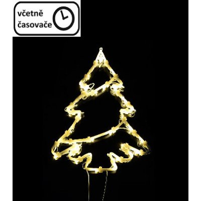 Nexos 67092 Vánoční dekorace na okno 35 LED strom – Hledejceny.cz