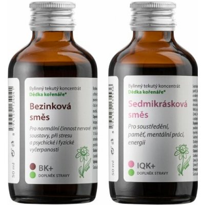 Dědek kořenář IQ Semikrásková směs 50 ml a Bezinková směs 50 ml – Hledejceny.cz