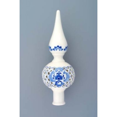 Cibulák špička vánoční ozdoba prolamovaná 22 cm originální cibulákový  porcelán Dubí cibulový vzor 70548 od 1 392 Kč - Heureka.cz