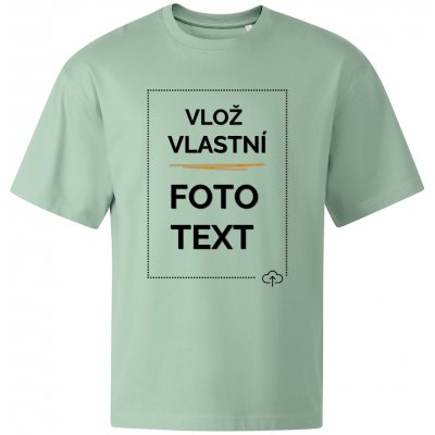 Oversized tričko s potiskem zelená – Hledejceny.cz