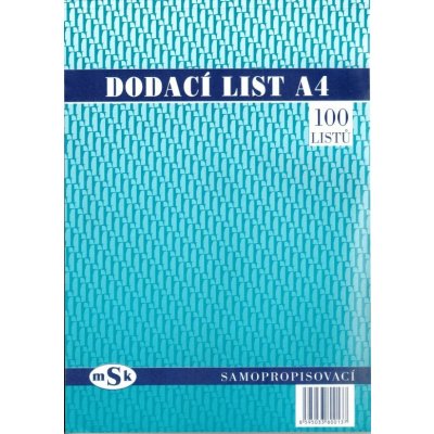 MSK 13 dodací list A4 NCR – Hledejceny.cz