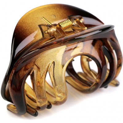 Skřipec do vlasů 45x75 mm Varianta: 2 hnědá, Balení: 1 ks – Hledejceny.cz