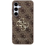 Guess PU 4G Metal Logo Samsung Galaxy S24+ hnědé – Zboží Mobilmania