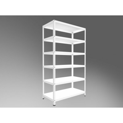 Biedrax Regál 60 x 100 x 200 cm 6 polic – Hledejceny.cz