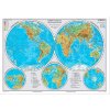 Klasický fotorámeček Ditipo Mapa Zemské polokoule a Přírodní zajímavosti nej Země A3