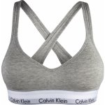 Calvin Klein bralette liftModern cotton QF1654E šedá – Zboží Mobilmania