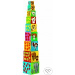 Djeco skládací kostky pyramida Moji kamarádi – Sleviste.cz