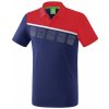 Dětské tričko Erima 5-C POLOKOŠILE Tmavě modrá červená